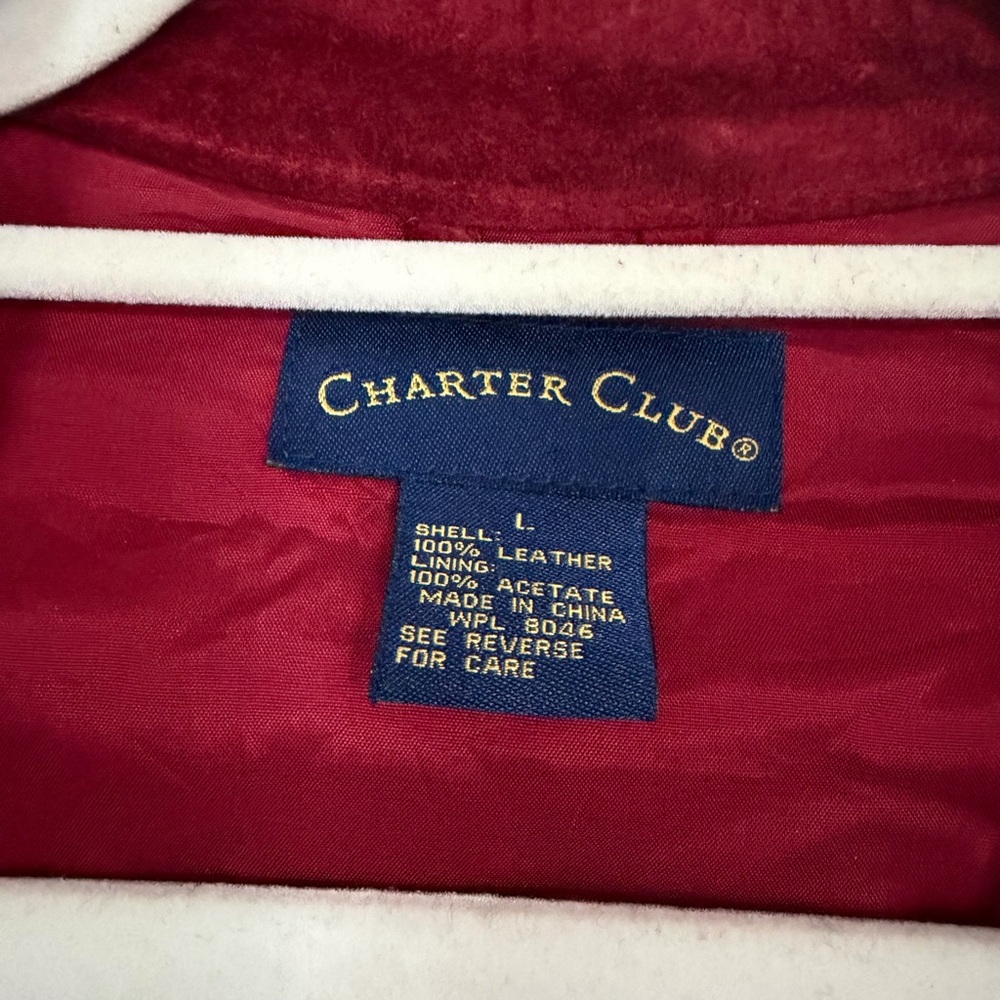 Charter Club Women's Deep Red Utility Jacket - Picture 3 of 3
